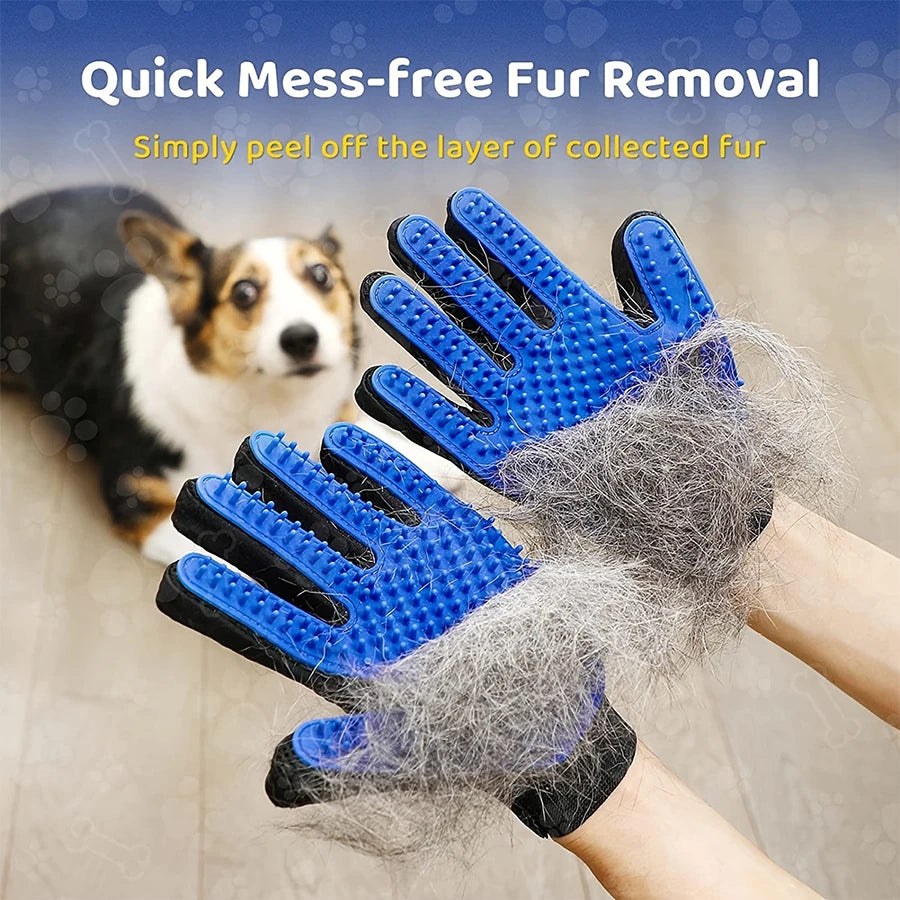 Pineapple Paws™ Pet Hair Removal Grooming Gloves