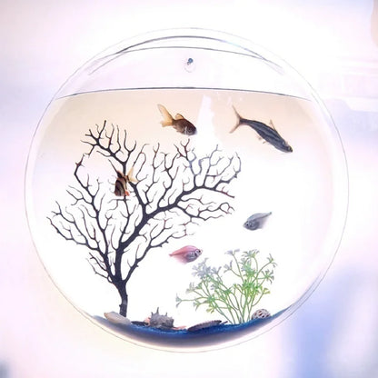 AquaGlow™ Wall-Mounted Acrylic Fish Bowl (2L)