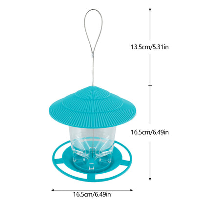 FeatherMate™ HexaView Automatic Hanging Bird Feeder