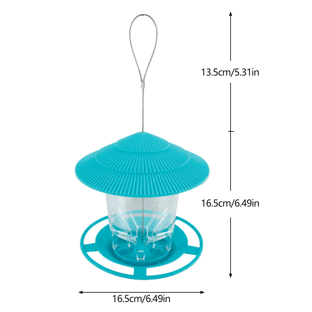 FeatherMate™ HexaView Automatic Hanging Bird Feeder
