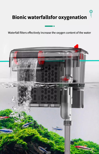 AquaClear™ 3-in-1 Wall-Mounted Filter & Surface Skimmer