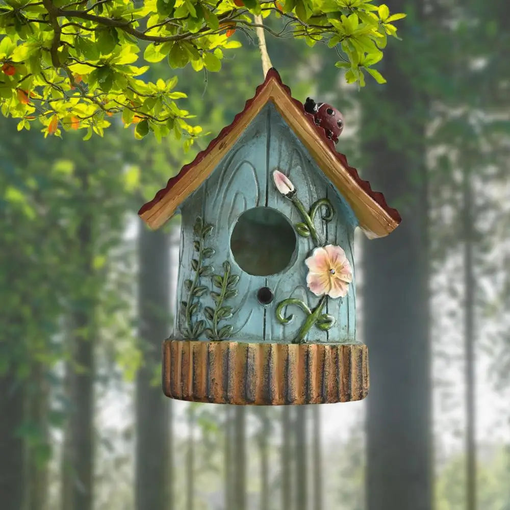 NatureHaven™ Artisan Resin Bird House