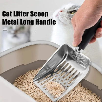 ClariScoop™ Elite Litter Shovel – Stainless Precision for Elevated Pet Hygiene